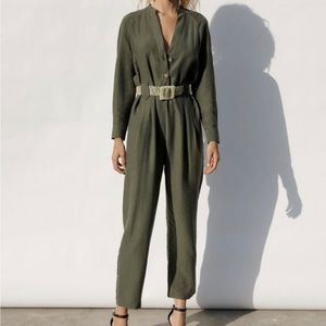 NWT Zara Jumpsuit with belt